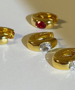 Korean-Style High-Quality Embedded Zircon Earrings for Women - Exquisite Compact Versatile Ear Accessories