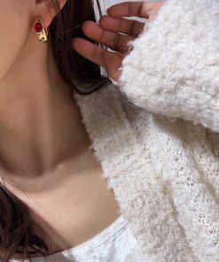 Korean-Style High-Quality Embedded Zircon Earrings for Women - Exquisite Compact Versatile Ear Accessories