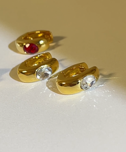 Korean-Style High-Quality Embedded Zircon Earrings for Women - Exquisite Compact Versatile Ear Accessories