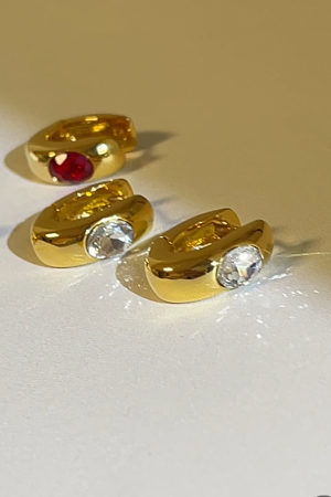 Korean-Style High-Quality Embedded Zircon Earrings for Women - Exquisite Compact Versatile Ear Accessories