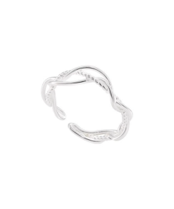 Korean-Style Intricate Intertwined Ring for Women, 2025 High-End Light Luxury Versatile Finger Accessory