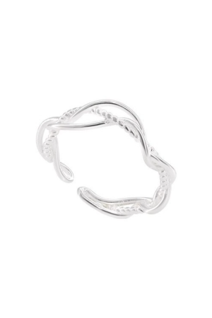 Korean-Style Intricate Intertwined Ring for Women, 2025 High-End Light Luxury Versatile Finger Accessory