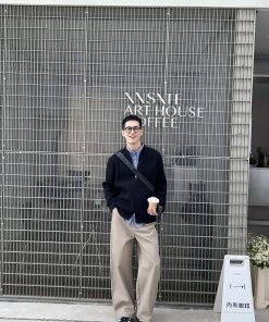 Korean Style Khaki Denim Pants for Men - Simple Casual Loose Straight Wide-Leg Trousers for Spring Fashion