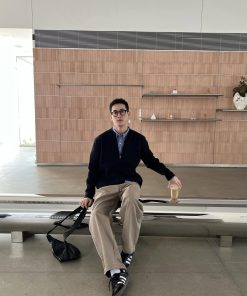 Korean Style Khaki Denim Pants for Men - Simple Casual Loose Straight Wide-Leg Trousers for Spring Fashion