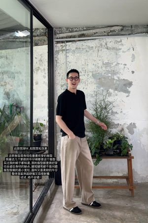Korean Style Khaki Washed Soft Denim Pants for Men - Casual Loose Straight-Leg Trousers for Effortless Everyday Wear