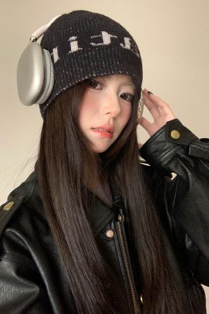 Korean Style Knitted Wool Beanie for Women - Trendy Autumn Winter Ear-Protecting Hat, Warm and Face-Shaping Cold Weather Accessory