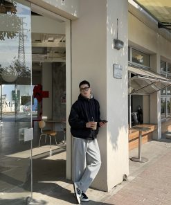 Korean Style Lamb Wool Thick Coat for Men | Autumn Winter Windbreaker | Casual Versatile Workwear Outerwear