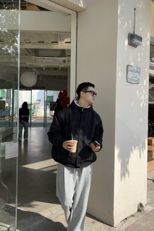 Korean Style Lamb Wool Thick Coat for Men | Autumn Winter Windbreaker | Casual Versatile Workwear Outerwear