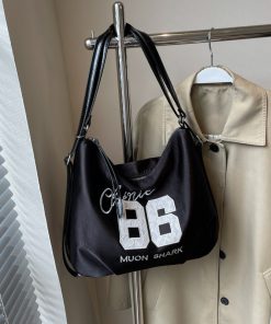 Korean-Style Large Capacity Tote Bag for Women - Multifunctional Travel Backpack & Commuter Shoulder Bag 2025