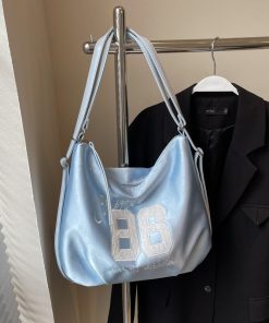 Korean-Style Large Capacity Tote Bag for Women - Multifunctional Travel Backpack & Commuter Shoulder Bag 2025