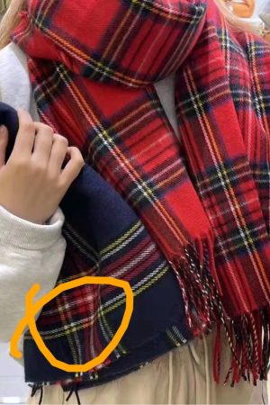 Korean Style Large Faux Wool Scarf - New Year Colors, Soft and Stylish, Perfect for Winter Fashion