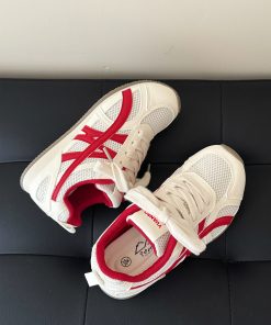 Korean-Style Mesh A-Gan Sports Shoes for Women - Breathable Summer Footwear 2025