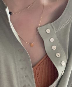 Korean Style Mini Water Droplet Pendant Necklace - Delicate Fashion Accessory for a Chic Look