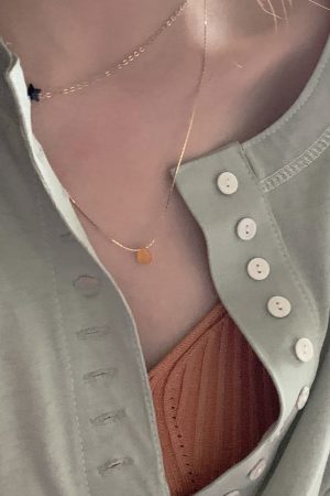 Korean Style Mini Water Droplet Pendant Necklace - Delicate Fashion Accessory for a Chic Look