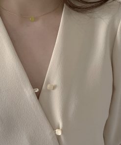 Korean Style Mini Water Droplet Pendant Necklace - Delicate Fashion Accessory for a Chic Look