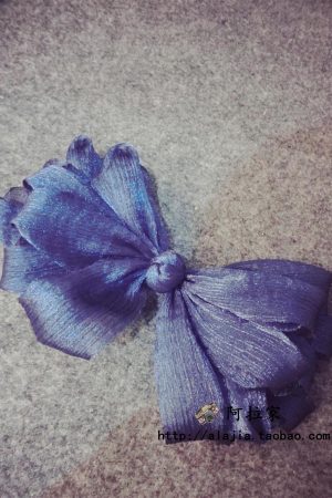 Korean Style Multi-Layer Three-Dimensional Knotted Lace Bow Hair Clip for Updos and Bangs - Spring Hair Accessory