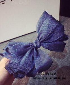 Korean Style Multi-Layer Three-Dimensional Knotted Lace Bow Hair Clip for Updos and Bangs - Spring Hair Accessory