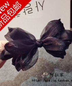 Korean Style Multi-Layer Three-Dimensional Knotted Lace Bow Hair Clip for Updos and Bangs - Spring Hair Accessory