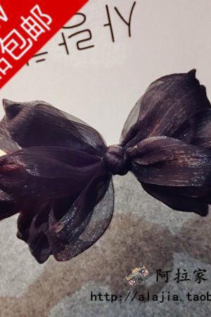 Korean Style Multi-Layer Three-Dimensional Knotted Lace Bow Hair Clip for Updos and Bangs - Spring Hair Accessory