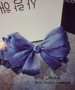 Korean Style Multi-Layer Three-Dimensional Knotted Lace Bow Hair Clip for Updos and Bangs - Spring Hair Accessory