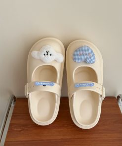 Korean Style Open-Toe Slippers for Women - Comfortable 2025 Fashion Flip-Flops for Outdoor and Casual Wear