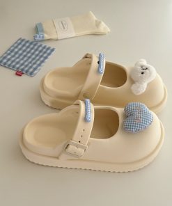 Korean Style Open-Toe Slippers for Women - Comfortable 2025 Fashion Flip-Flops for Outdoor and Casual Wear