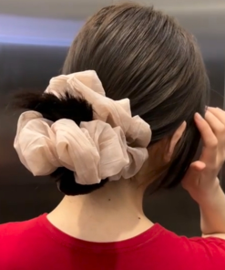 Korean Style Organza Hair Tie Headband - Big Intestine Ring Hair Accessory for Instagram Bloggers - Beautiful Temperament Ornament