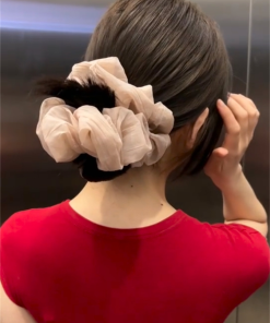 Korean Style Organza Hair Tie Headband - Big Intestine Ring Hair Accessory for Instagram Bloggers - Beautiful Temperament Ornament