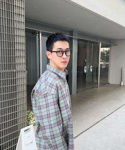 Korean Style Plaid Shirt for Men, Early Spring Casual Loose Jacket, Lazy Minimalist Design, Perfect for 90s and Y2K Fashion