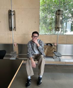 Korean Style Plaid Shirt for Men, Early Spring Casual Loose Jacket, Lazy Minimalist Design, Perfect for 90s and Y2K Fashion