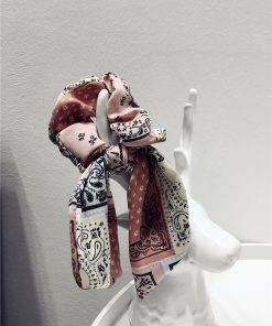 Korean-Style Printed Houndstooth Pleated Five-Pointed Star Hair Tie with Ribbon Detail for Trendy Looks