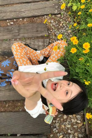 Korean Style Pumpkin Puff Sleeve Dress for Women, Summer Loose V-Neck, Daytime Fairy Short Skirt for Vacation