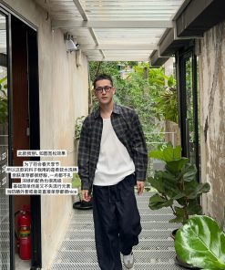 Korean Style Retro Cotton Plaid Shirt for Men - Spring Street Fashion Casual Sun Protection Jacket