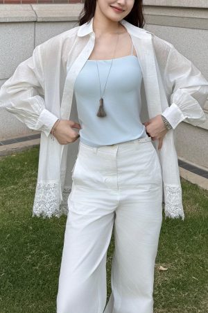 Korean Style Retro Metal Mane Tassel Necklace - High-End Fashion Statement Chain for Light Luxury Temperament and Unique Style