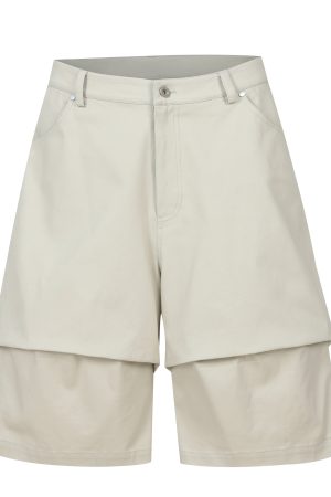 Korean Style Retro Oversized Three-Dimensional Pleated Cargo Pants - Casual Seven-Point Length Fashion Bottoms