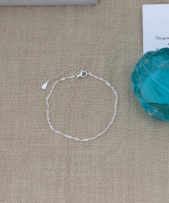 Korean Style S925 Pure Silver Star Heart Blue Bead Bracelet Set for Women - Trendy Casual Wrist Accessories 2025