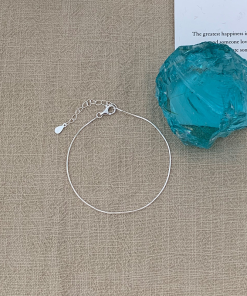 Korean Style S925 Pure Silver Star Heart Blue Bead Bracelet Set for Women - Trendy Casual Wrist Accessories 2025