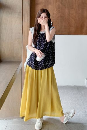 Korean-Style Sleeveless Top and Wide-Leg Pants Two-Piece Set for Women, Loose and Versatile Summer Fashion 2025