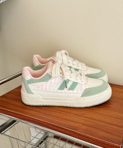 Korean Style Soft Casual Shoes for Women - Breathable Thick Sole Versatile Training Sneakers - 2025 Trendy Sports Footwear