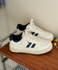 Korean Style Soft Casual Shoes for Women - Breathable Thick Sole Versatile Training Sneakers - 2025 Trendy Sports Footwear