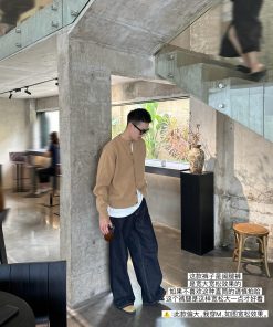 Korean Style Soft Denim Pants for Men - Loose Straight-Leg Wide-Leg Versatile Trousers for Autumn and Winter Fashion