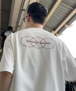 Korean Style Solid Color Back Letter Print Round Neck Short Sleeve Men's Casual T-Shirt for Early Spring Fashion