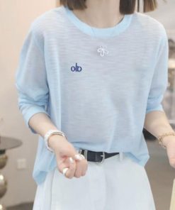 Korean Style Solid Color T-Shirt for Women - Trendy Summer 2025 Casual Top for Petite Sizes