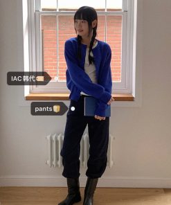 Korean Style Straight-Leg Corduroy Long Pants for a Perfect Fit - Trendy and Comfortable Fashion Essential