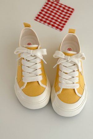 Korean Style Thick-Soled Canvas Sneakers for Women - Versatile Two-Wear Comfortable Shoes, 2025 Trendy Fashion Footwear