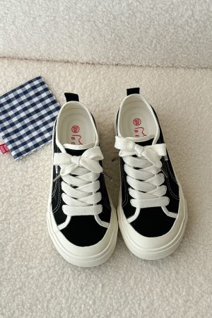 Korean Style Thick-Soled Canvas Sneakers for Women - Versatile Two-Wear Comfortable Shoes, 2025 Trendy Fashion Footwear