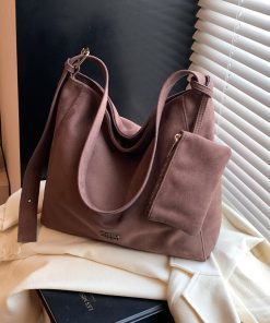Korean Style Trendy Casual Large-Capacity Shoulder Bag for Women - 2025 Spring/Summer Student Tote Bag