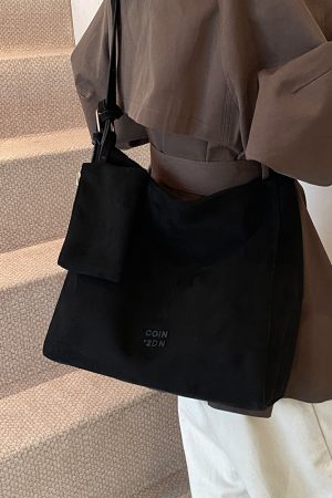 Korean Style Trendy Casual Large-Capacity Shoulder Bag for Women - 2025 Spring/Summer Student Tote Bag