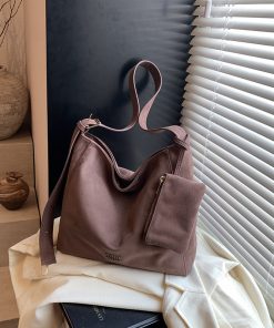Korean Style Trendy Casual Large-Capacity Shoulder Bag for Women - 2025 Spring/Summer Student Tote Bag