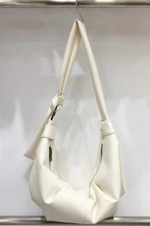 Korean Style Vintage Soft Leather Dumpling Bag - Large Capacity, Wrinkled Design, Casual Shoulder & Crossbody Bag for Effortless Style
